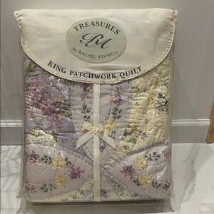 Very rare, Rachel Ashwell, Regent Park King quilt